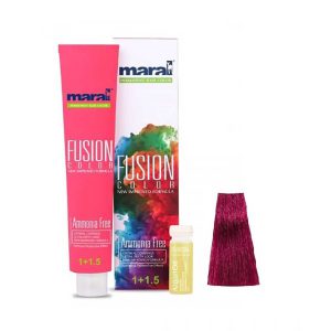 رنگ مو مارال مدل Fusion شماره 6.965 رنگ تمشکی